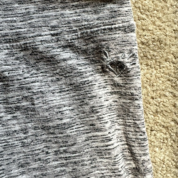 Justice Gray Girls Juniors Cropped Leggings Size 18 Sweatpants Soft Capri - Picture 6 of 10